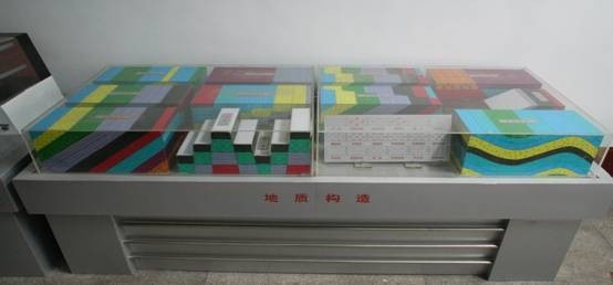 各種地質(zhì)構(gòu)造立體模型及巖石標本、巖層產(chǎn)狀模型