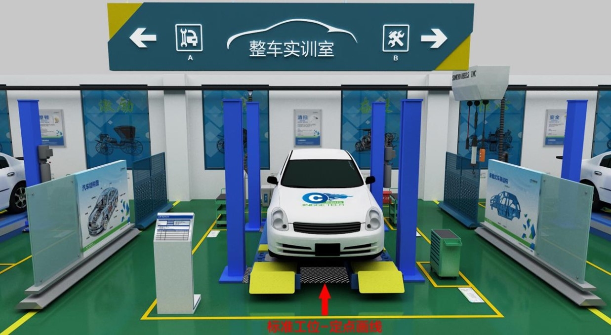 汽車實訓室建設方案(圖4) 汽車理實融合一體化實訓室