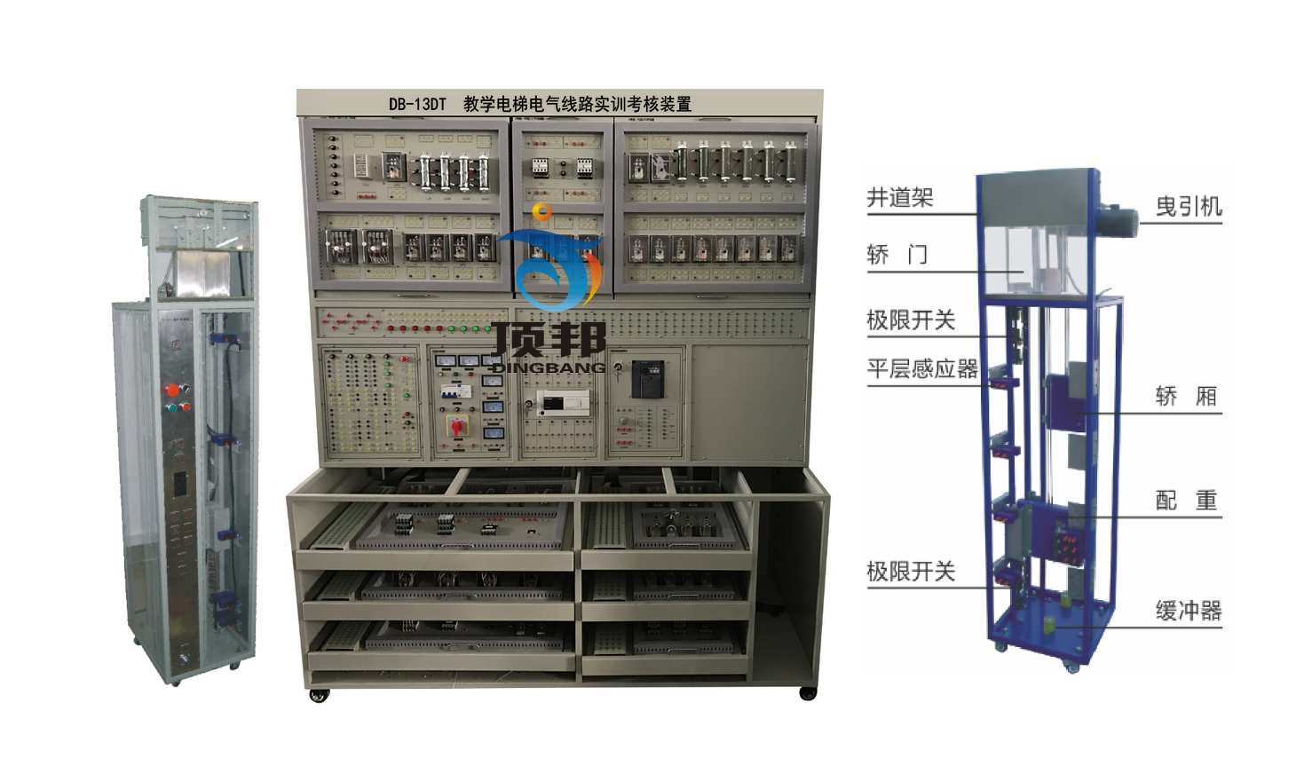 教學(xué)電梯電氣線(xiàn)路實(shí)訓(xùn)考核裝置(圖1) 教學(xué)電梯電氣線(xiàn)路實(shí)訓(xùn)考核裝置